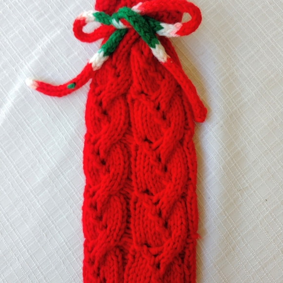 Hand Crafted Bottle Vase Cover Red Holiday Bar Cart Essential Botanical - Picture 14 of 16